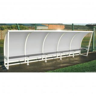 Steel side shelter transparent 1.60m 4m Sporti France